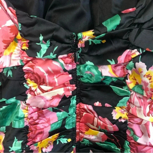 For Love and Lemons Jolie Floral Puff Sleeve Mini Dress Size SM and Med NWT - Picture 6 of 13